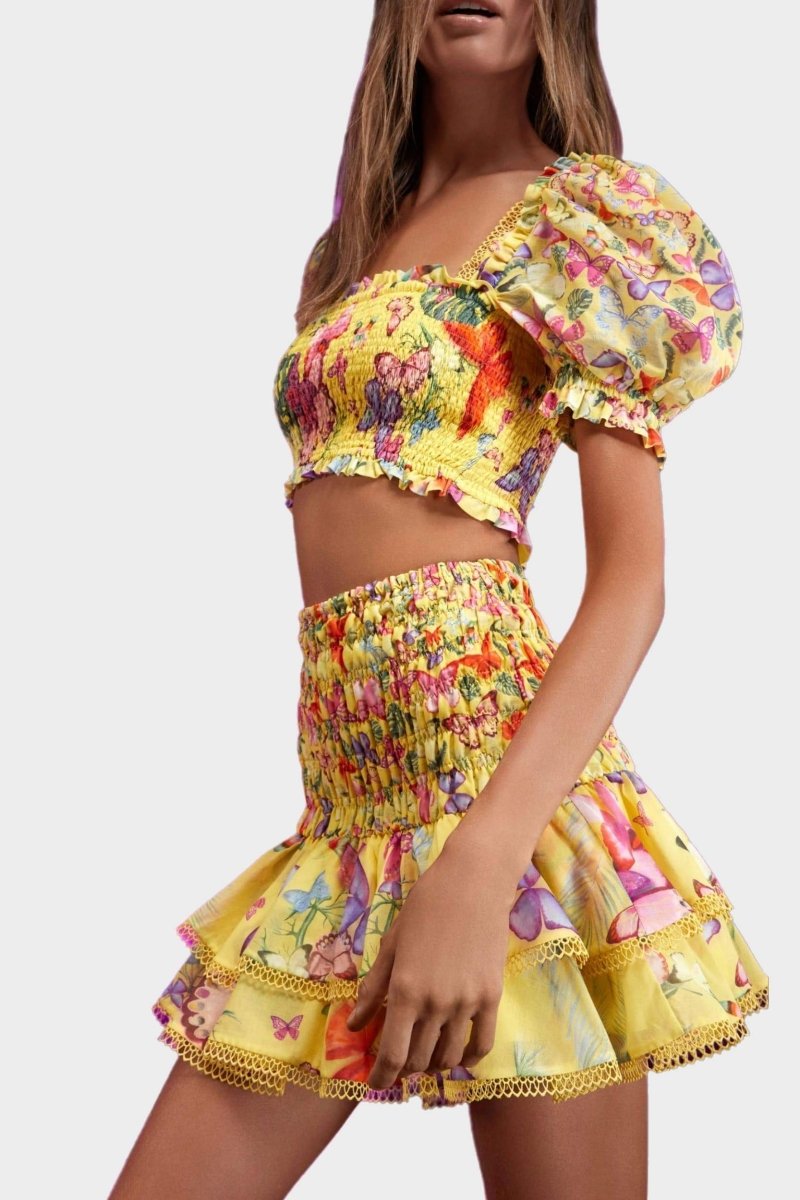 Mona Kelebek Desenli Set