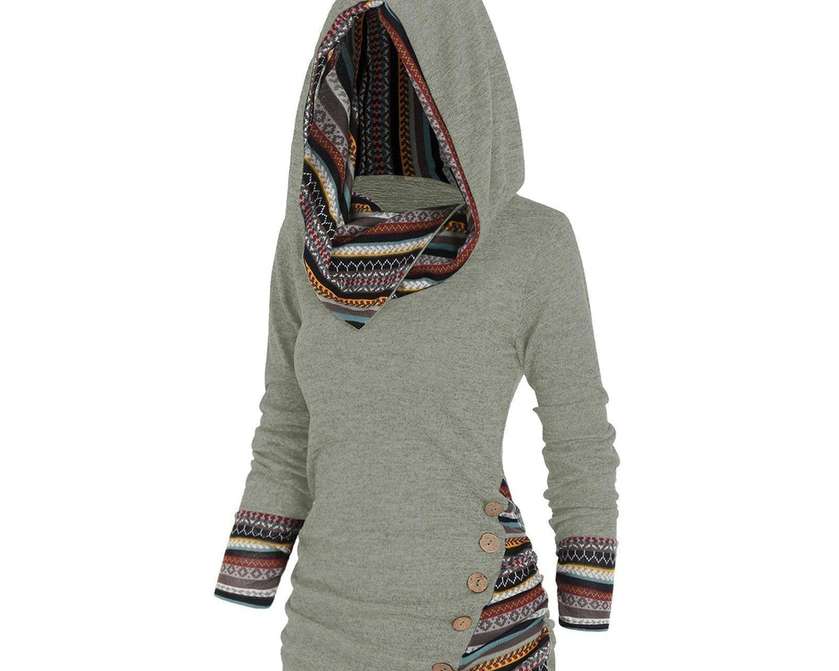 Saymera | Rahat Tribal Kapüşonlu Sweatshirt