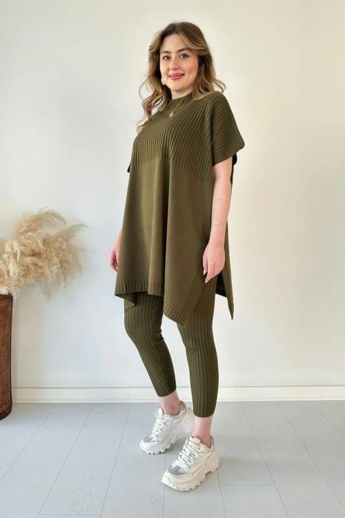 Asimetrik Oversize | Tunika Seti – Rahat & Şık