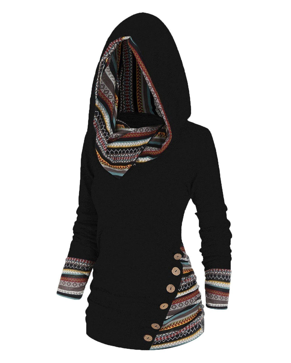 Saymera | Rahat Tribal Kapüşonlu Sweatshirt