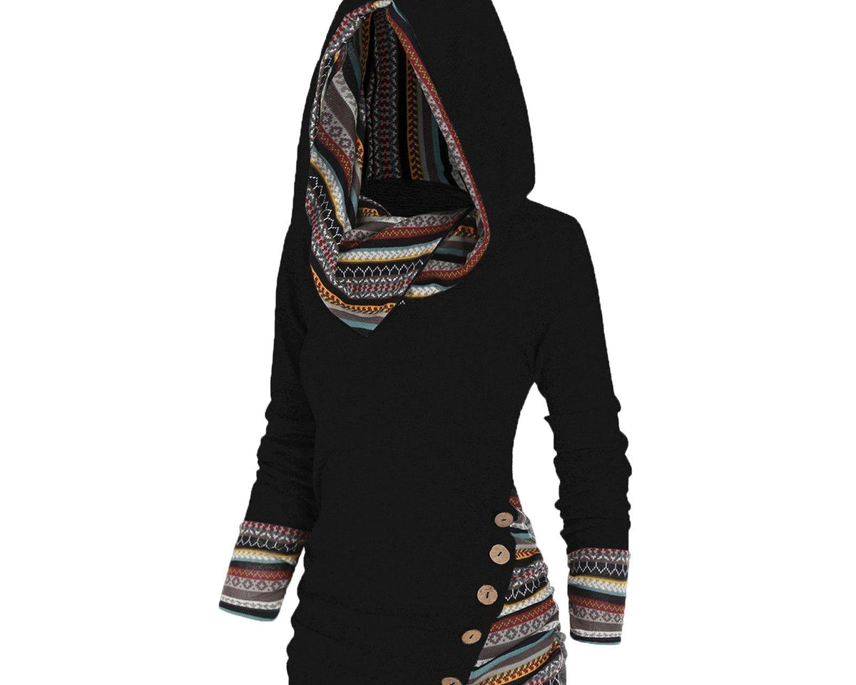 Saymera | Rahat Tribal Kapüşonlu Sweatshirt